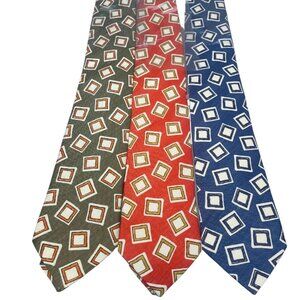 3 Ben Silver Charleston Silk/Linen ties P95 - A/B/C